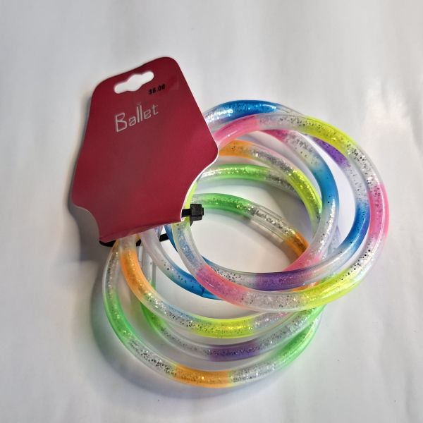 Manillas de plastico multicolor