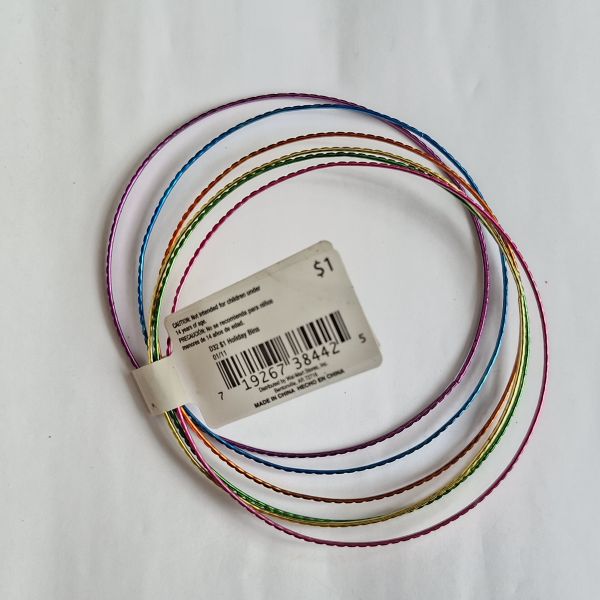 Pulsera delgada multicolor 