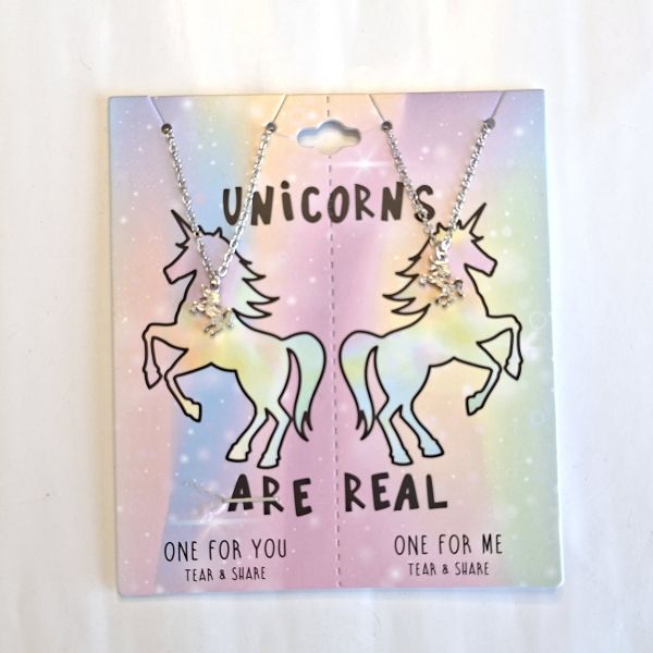 Collares unicornio, mejores amigas 