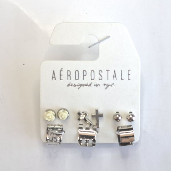 Set de aretes y aros de cartílago 