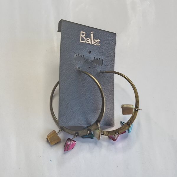 Aretes de piedras marinas 
